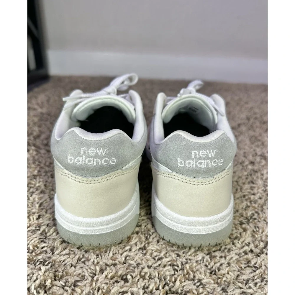 New Balance BB480LGW Beige Cream White Sneakers Men's Size 6 / Women's 7.5
